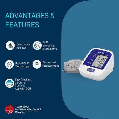OMRON HEM-7124 Fully Automatic Digital Blood Pressure Monitor with Intellisense Technology Bp Monitor