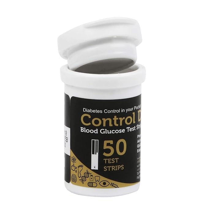 Control D Test Strips for Glucometer, 50 Count