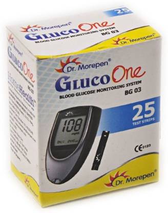 Dr Morepen BG-03 Blood Glucose Test Strips, Pack of 25