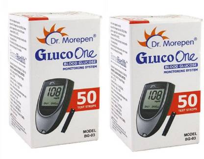Dr Morepen BG-03 Test Strips, 100 Strips