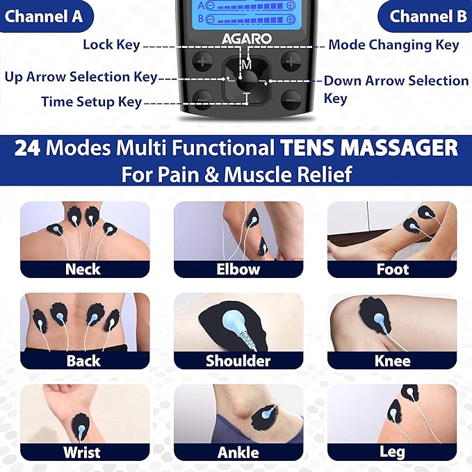AGARO Dual Channel TENS Massager