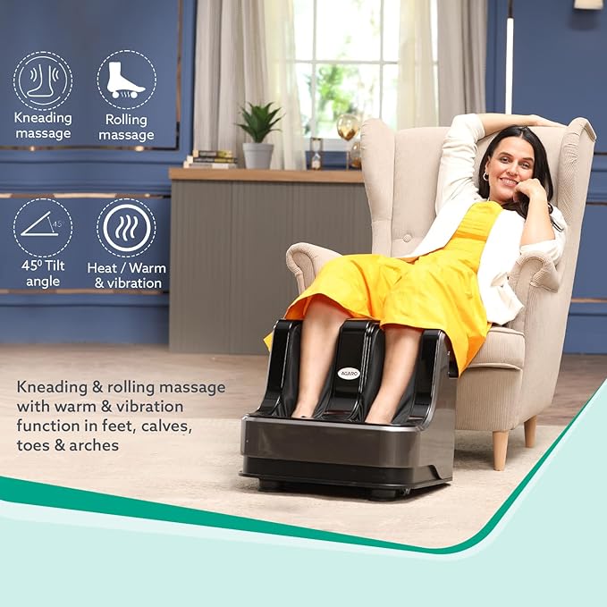 AGARO Rejoice Foot, Calf and Leg Massager with Heat and Vibration