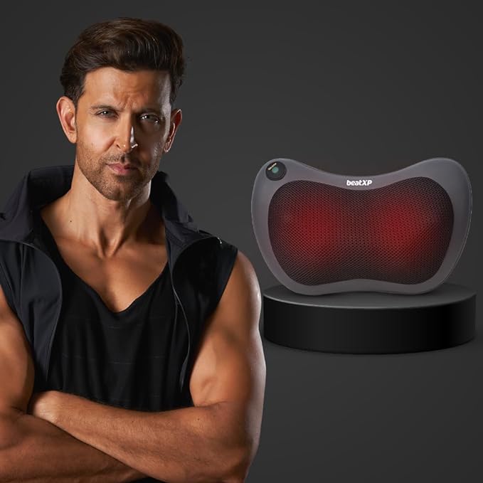 beatXP Deep Heal Pillow Shiatsu Infrared Heat Therapy Massager