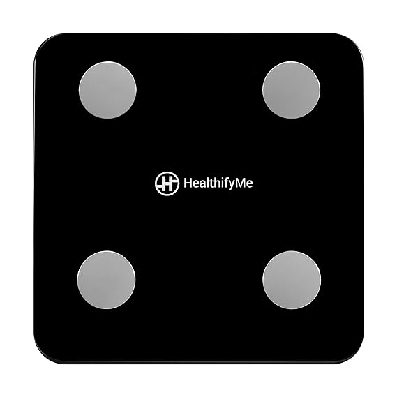 HealthifyMe Smart Scale Get Data Driven Smart Weight Loss and Track 11 Plus Key Body Metrics