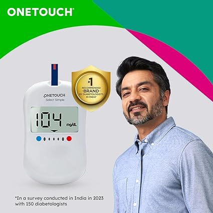 OneTouch Select Test Strips Blood Sugar Test Machine Testing Strips, Pack of 50 Strips