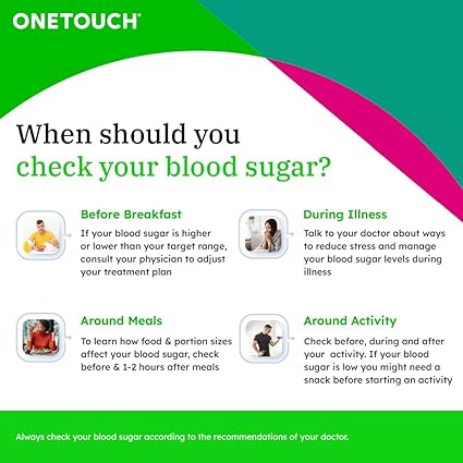 OneTouch Verio Test Strips Blood Sugar Test Machine Testing Strips, Pack of 50