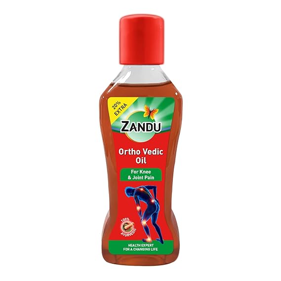 Zandu Ortho Vedic Oil Ayurvedic Oil for Relief from Knee and Joint Pain,Muscle Pain