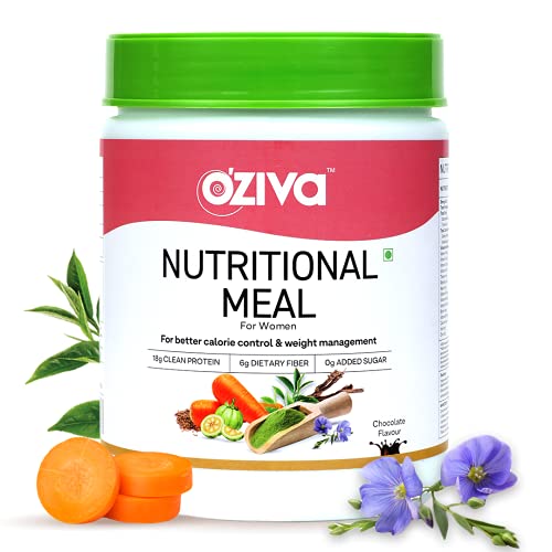 OZiva Nutritional Meal for Women | Ayurvedic Herbs | Weight Management | Better Metabolism | Chocolate