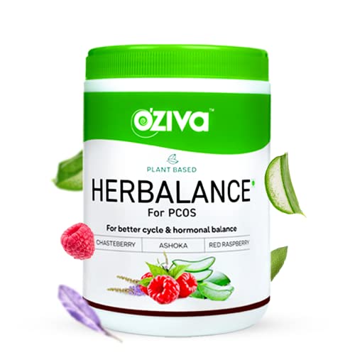 OZiva Plant Based HerBalance for PCOS | Hormonal Balance | Better Menstrual Cycle