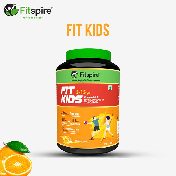 Fitspire Energy Drink | Vitamin C Enriched | Kids | Orange