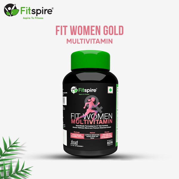 Fitspire Fit Women Multivitamin | 37 Vital Nutrients | Immunity | Hair | Skin and Digestion