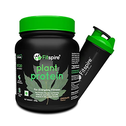 Fitspire 100%Plant Protein | 20g Protein per 33g Scoop | Pea Protein | Vegan | Chocolate