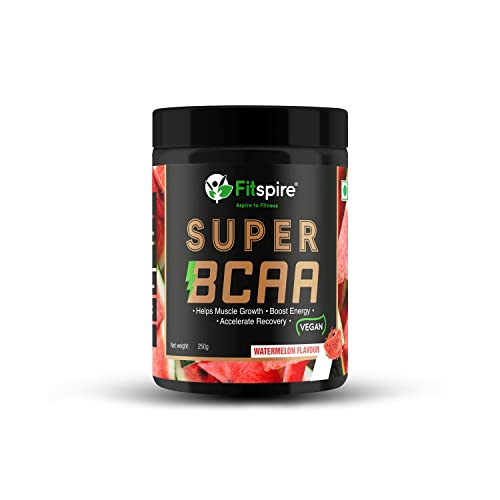 Fitspire Super Gold BCAA | Vegan Intra Workout | Muscle Recovery | Endurance | Watermelon