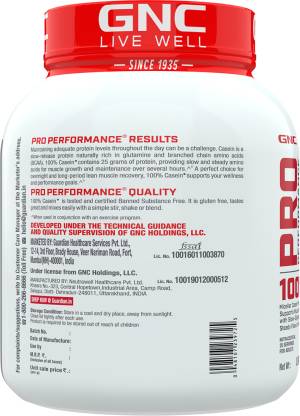 GNC Pro Performance Micellar Casein | 25g Protein Per Scoop | Overnight Muscle Recovery | Chocolate Supreme