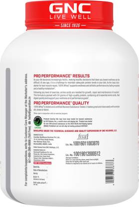 GNC Pro Performance 100% Whey Protein | 24g Protein per 36g Scoop | DigeZyme Blend | Lean Muscle | Chocolate Fudge