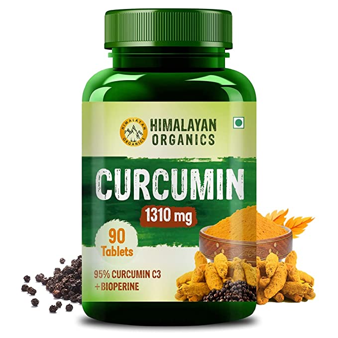 Himalayan Organics Curcumin 1310mg | Bioperine | 95% Curcuminoids | Anti-Inflammation