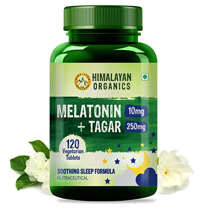 Himalayan Organics Melatonin 10mg | Tagar 250mg | Potent Sleep Aid Formula