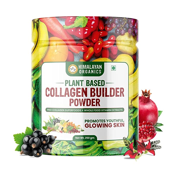 Himalayan Organics Plant Based Collagen Builder Powder | Sea Buckthorn | Anti-Aging | Skin Repair