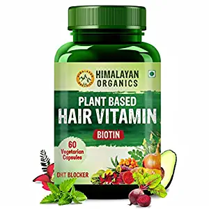 Himalayan Organics Plant Based Hair Vitamin | Biotin and DHT Blocker | Hair Growth