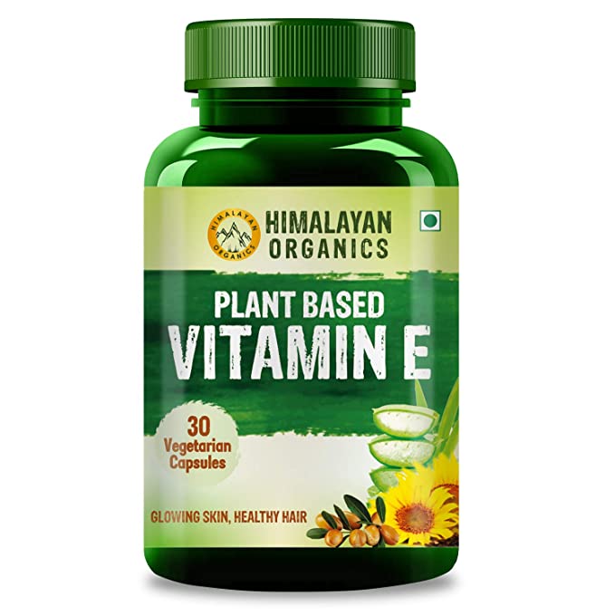 Himalayan Organics Plant Based Vitamin E | Sunflower Oil | Aloe Vera and Argan Oil | Skin Glow