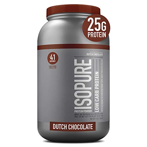 Isopure Low Carb 100% Whey Isolate | 25g Protein per Scoop | Gluten-Free | Muscle Recovery