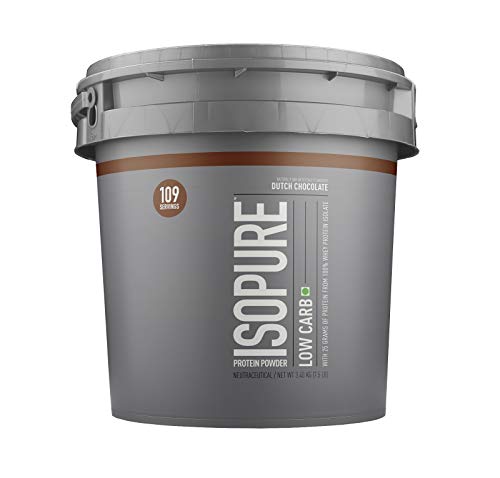 Isopure Low Carb 100% Whey Protein Isolate | 25g Protein per Scoop | Gluten-Free | Dutch Chocolate