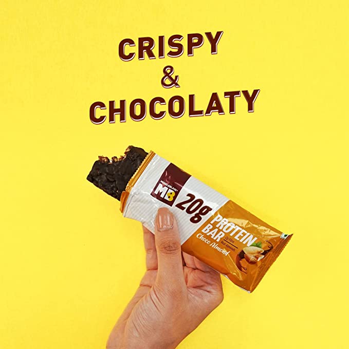 MuscleBlaze Protein Bar | 20g Protein | Gluten-Free | Healthy Fitness Snack