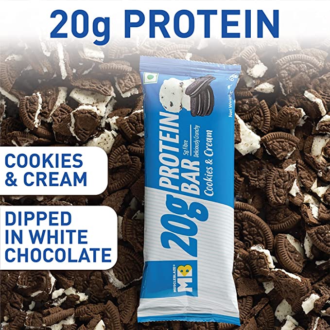 MuscleBlaze Protein Bar | High Protein | Gluten-Free | Healthy Snack