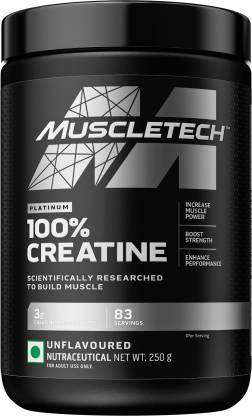 MuscleTech Platinum 100% Creatine | 5g per Scoop | Micronised | Muscle Strength | Unflavoured