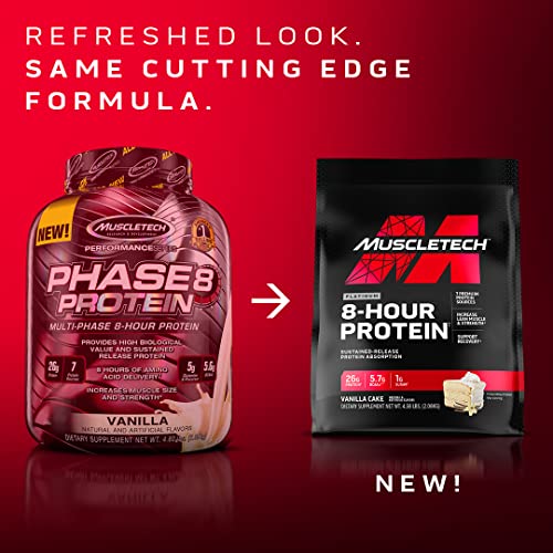 MuscleTech Platinum 8-Hour Protein | Slow-Release Blend | Sustained Muscle Fuel | Chocolate