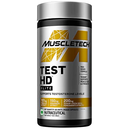 MuscleTech Test HD Elite | Tribulus Terrestris | Testosterone Booster | Max Strength