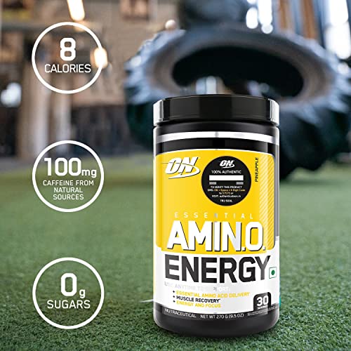 ON Amino Energy | BCAA | Green Tea and Green Coffee Extract | Pre-Workout | Pineapple