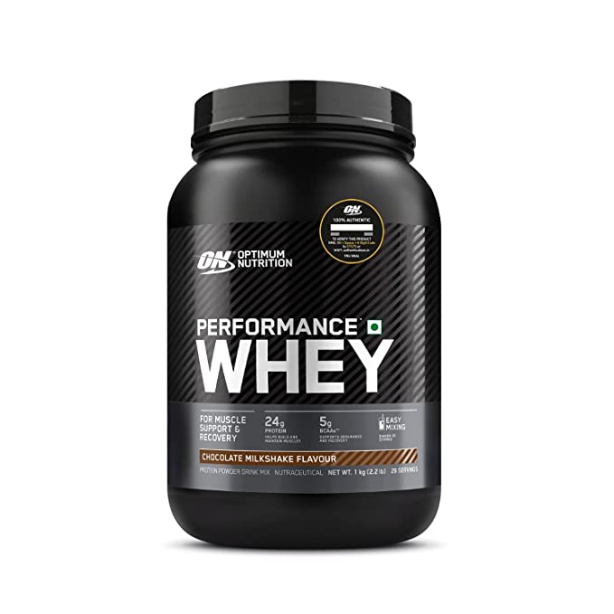 ON Performance Whey Protein | 24g Protein | 5g BCAA | Whey Isolate Blend | Muscle Recovery | Chocolate Milkshake