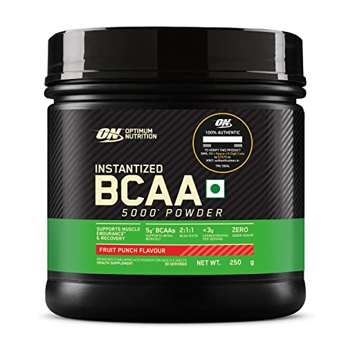 ON BCAA | 5g BCAAs in 2:1:1 Ratio | Informed Choice Certified | Muscle Recovery and Endurance | Fruit Punch