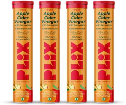 PLIX Apple Cider Vinegar Effervescent | Vitamin B12 | Weight Loss | Watermelon