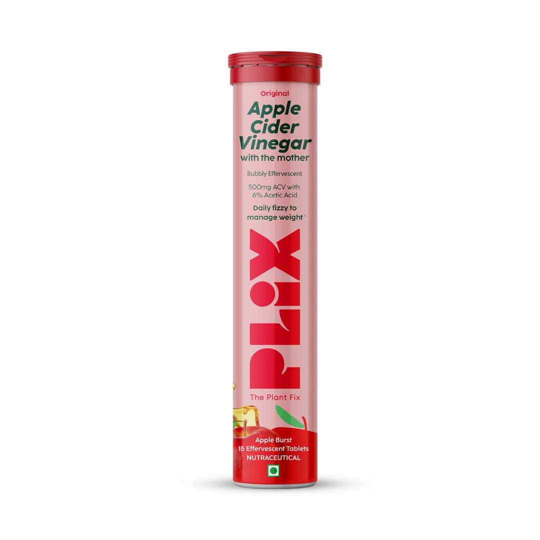 PLIX Apple Cider Vinegar Effervescent | Vitamin B12 | Juicy Watermelon