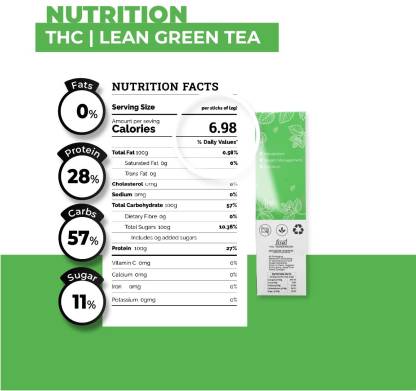 The Healthy Company Lean Green Tea | Spirulina | Mint Peach | Fat Loss and Detox