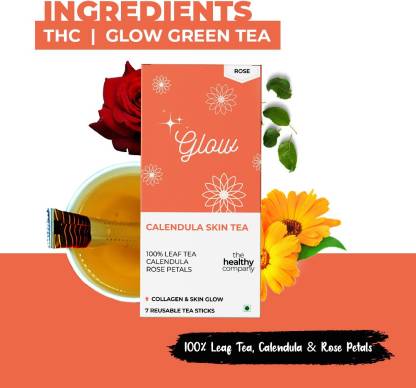 The Healthy Company Lean Green Tea | Spirulina | Peach | Fat Loss and Detox | 8-Pack