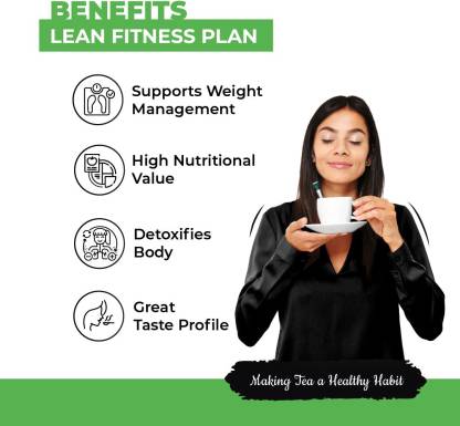 The Healthy Company Lean Green Tea | Spirulina | Mint | Fat Loss and Detox | 2-Pack