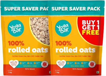 YogaBar 100% Rolled Oats | Gluten-Free | High Fibre | Ideal Breakfast