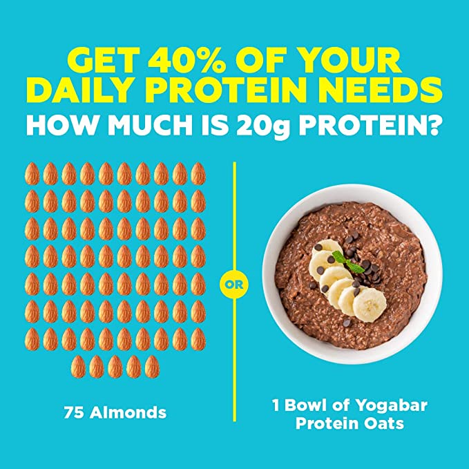 YogaBar High Protein Oats Protein | Probiotic | Choco Almond