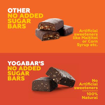 YogaBar 20g Whey Protein Bar | Omega-3 | No Added Sugar | Almond Fudge