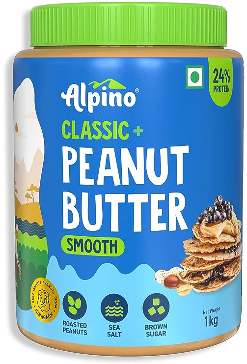 Alpino Classic Peanut Butter Smooth, Pack of 2