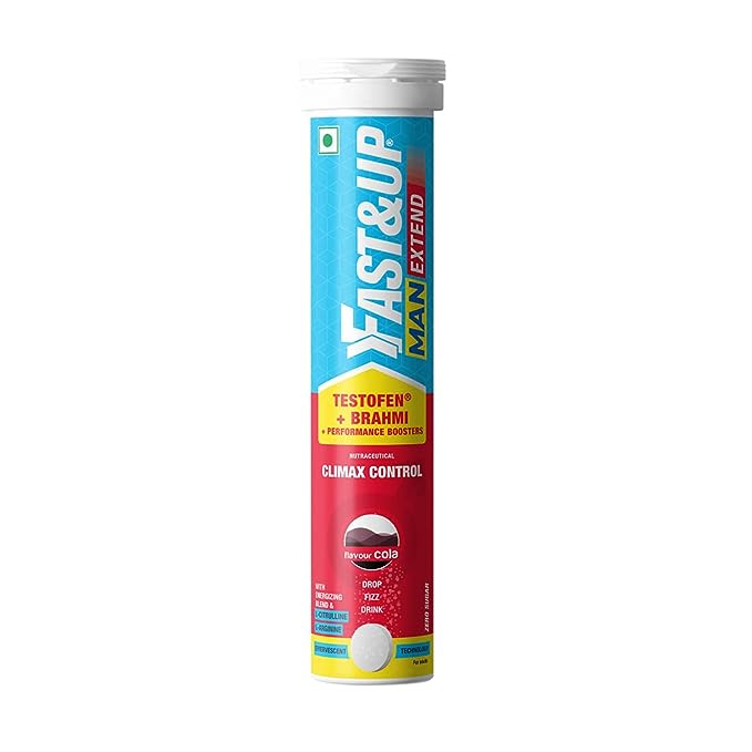 FastandUp Man Extend | Nitric Oxide Booster | L-Arginine and Citrulline | Pre-Workout | Cola