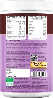 RiteBite Max Protein Plant Protein Powder | 22g Protein | Probiotic | No Added Sugar | Swiss Chocolate