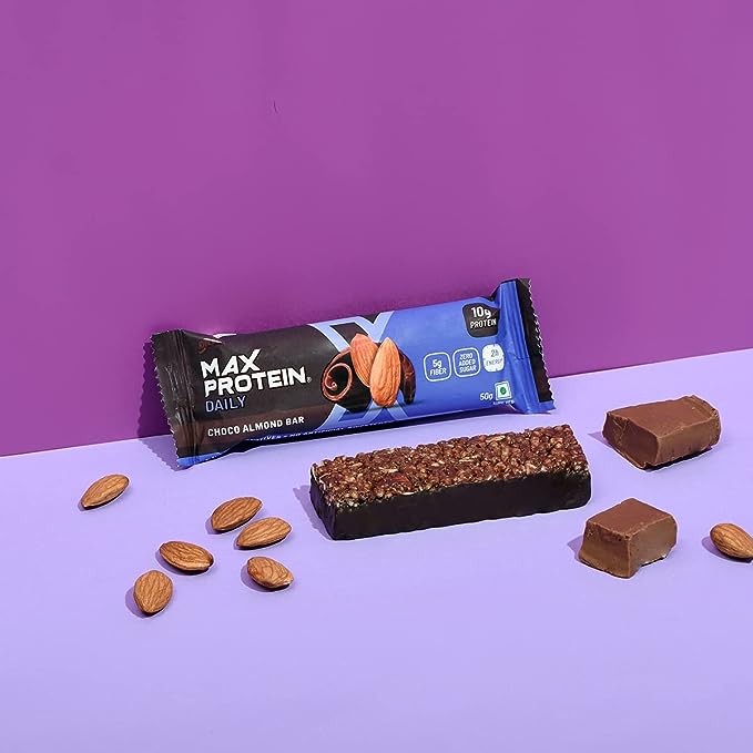 RiteBite Max Protein Daily Bar | 10g Protein | No Preservatives | Choco Almond