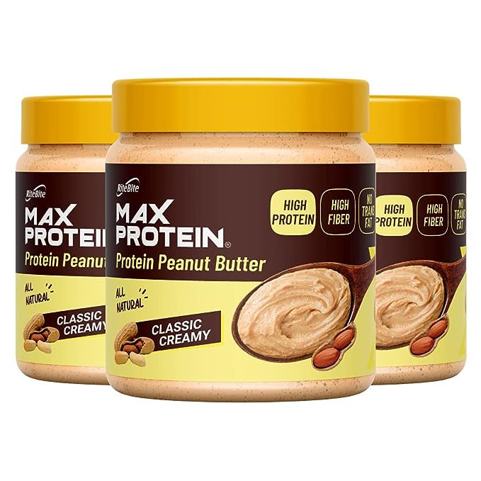RiteBite Max Protein Peanut Butter Spread | Classic Creamy | High Protein | Vegan