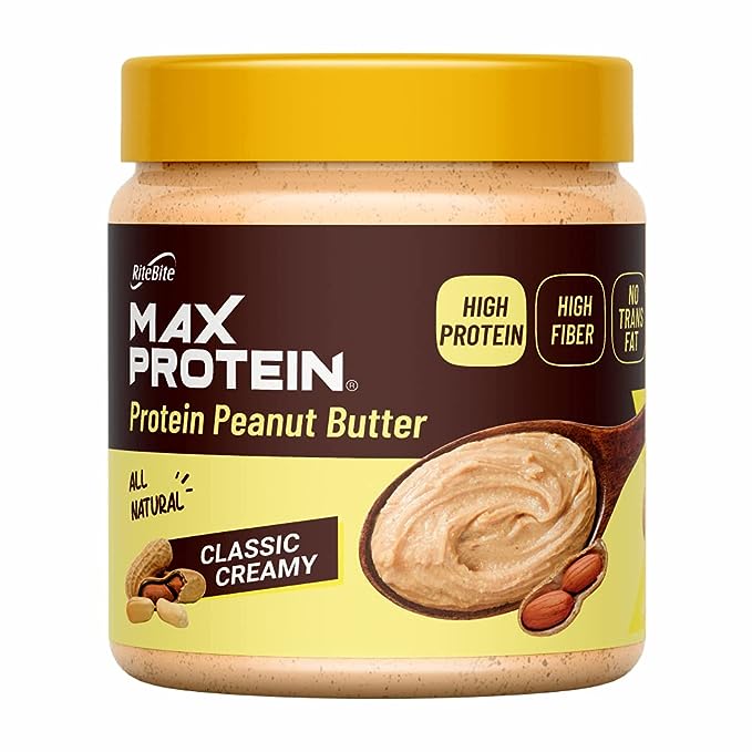 RiteBite Max Protein Peanut Butter Spread | Classic Creamy | High Protein | Vegan
