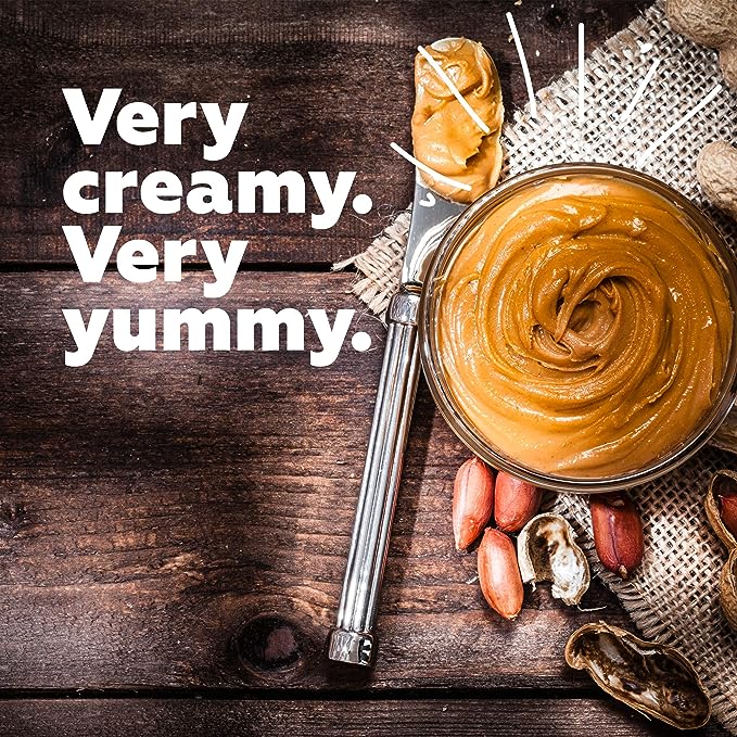 YogaBar 100% Pure Peanut Butter | Unsweetened | Non-GMO | High Protein | Creamy
