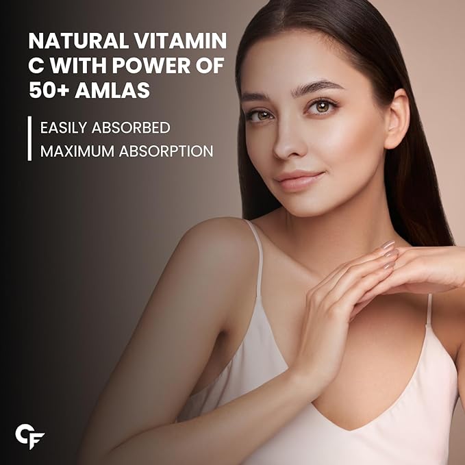 Carbamide Forte Natural Vitamin C 1000mg | Amla Extract and Zinc | Immunity and Skincare